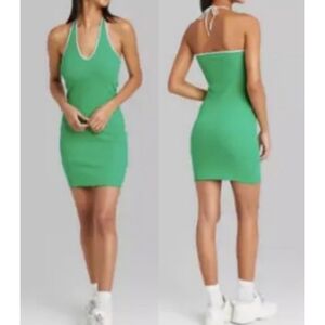 Wild Fable Sleeveless Convertible Knit Bodycon dress Green Size XL